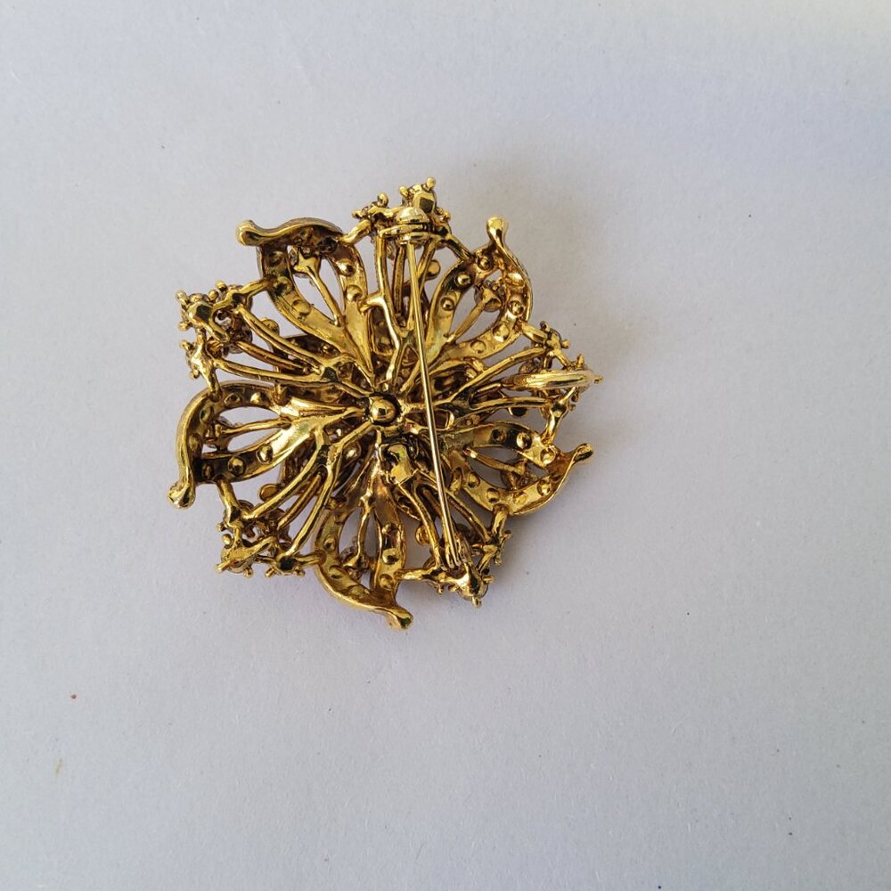 Vintage Brooch with Rhinestones - Picture 5 of 8